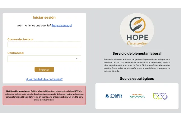 Hope — Plataforma de evaluación crediticia